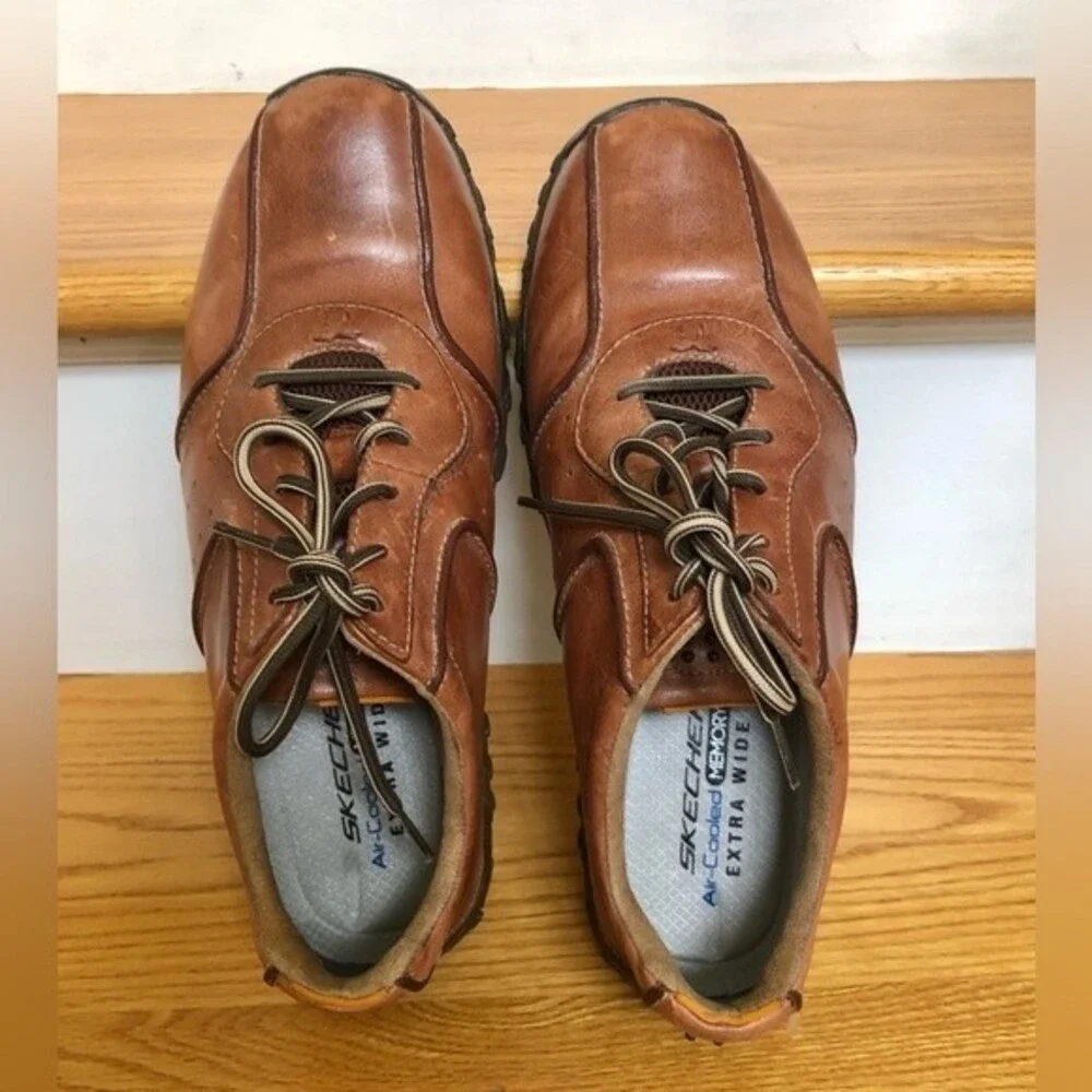 TIMBERLAND Men’s shoes 👞 Leather Brown Round Toe Lace up 9 1/2 M